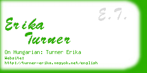 erika turner business card
